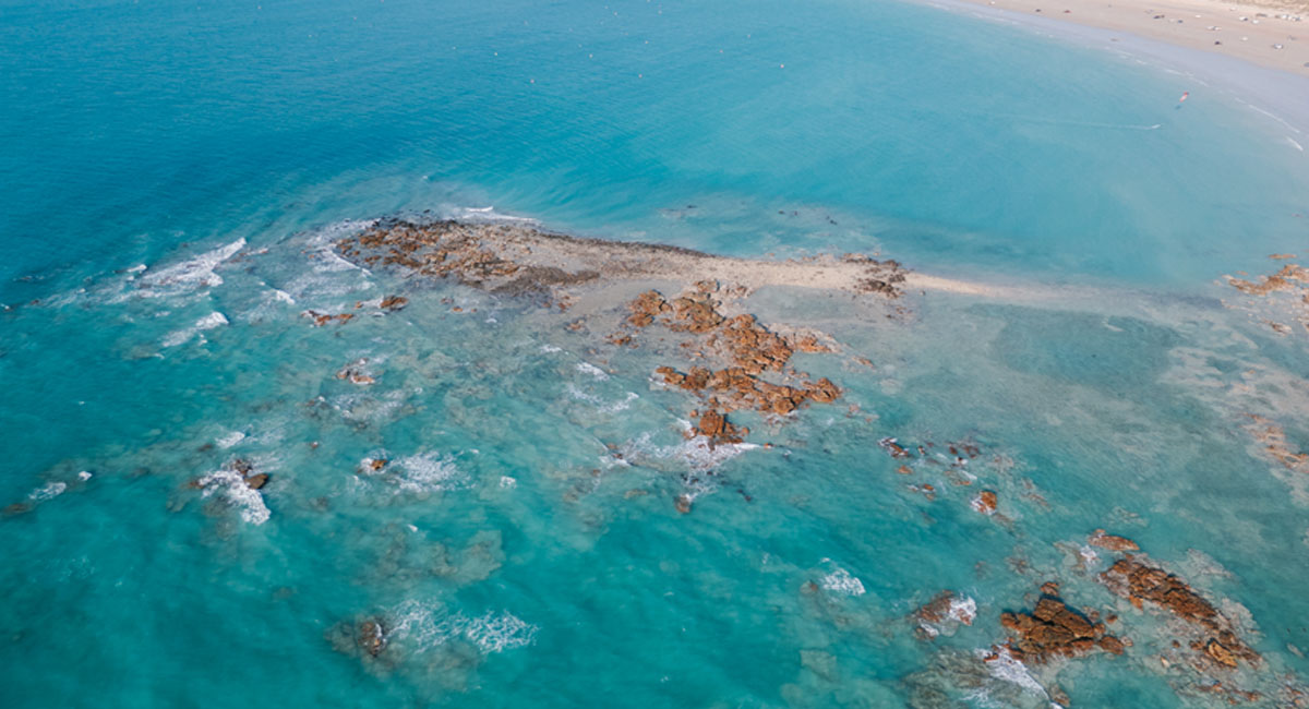 Image of aerial of Cable Beach reef