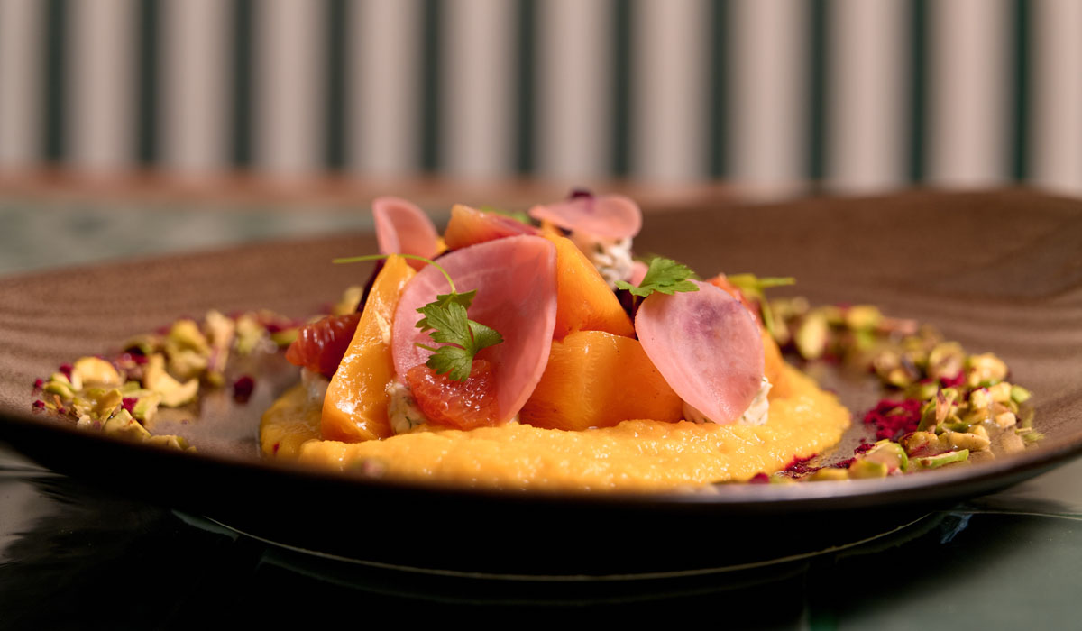 Close-up image of food served at Pinctada Hotel