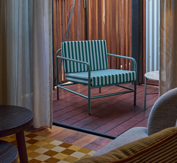 Image of the private courtyard in the Courtyard Suite