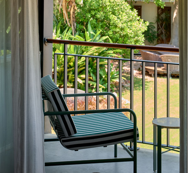 A view of the garden from the Garden View Room
