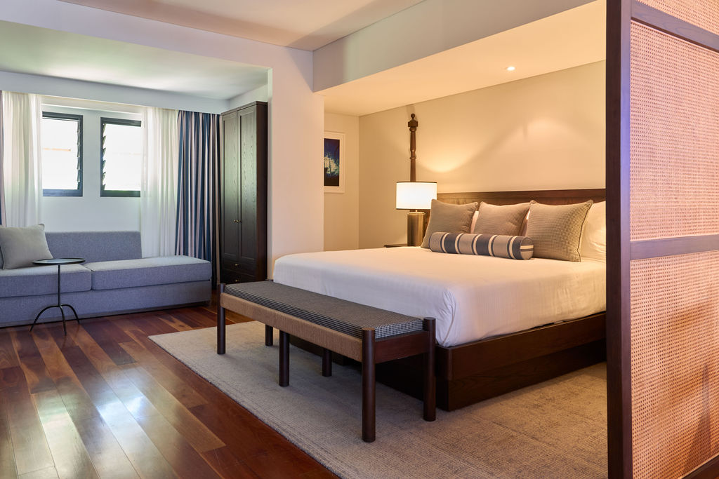 Image of the main bedroom in the Master Pearler Suite