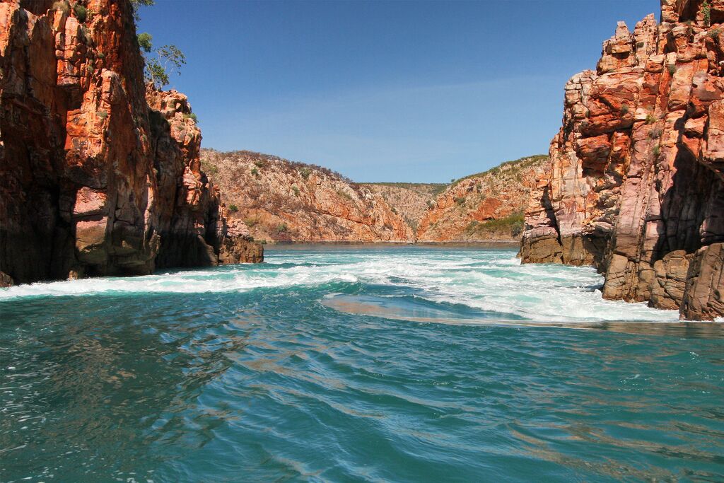 Picture of Horizontal waterfalls at Talbot Bay